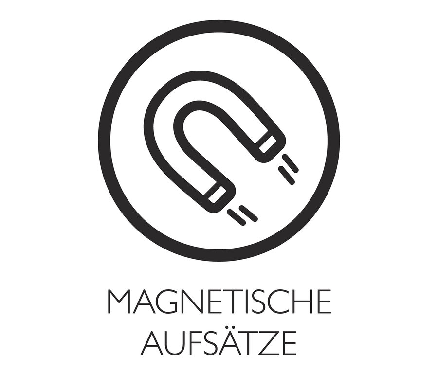 Symbol für magnetische Aufsätze.