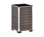 Oberfläche braun<br>Kanten silberfarben