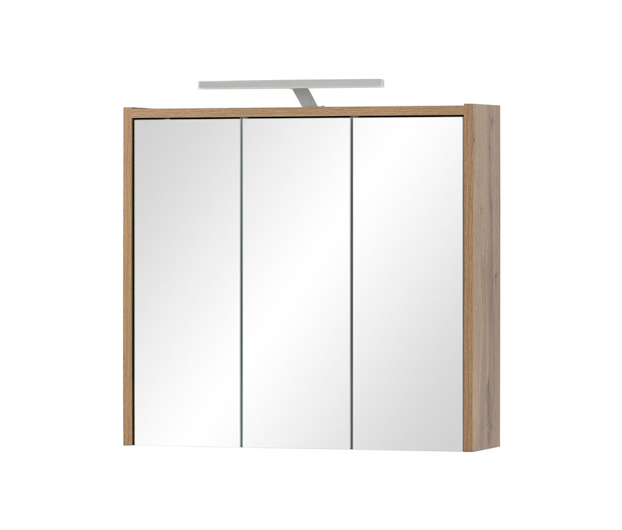 Ein geschlossener Spiegelschrank »Dex« mit Beleuchtung, eiche.