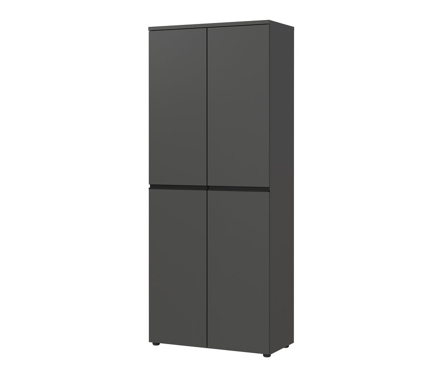 Ein großer, graphitfarbener Aktenschrank »Bedano« ist zu sehen.