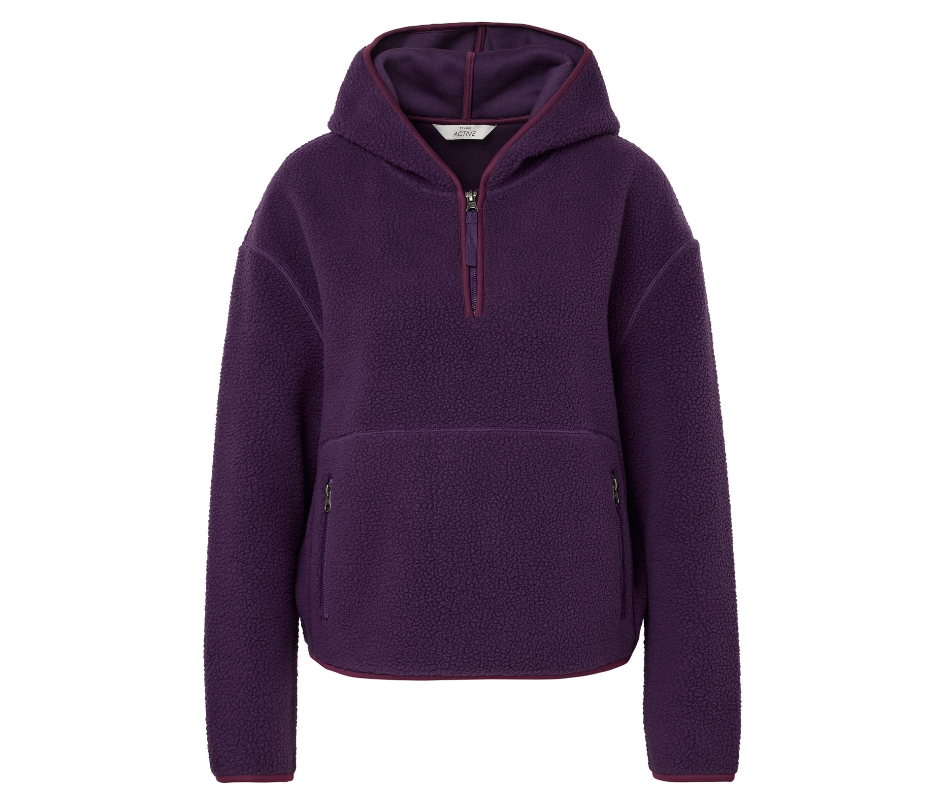 Teddypullover - Damen - Gr. XS - lila - lila