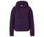 Lila Fleece-Hoodie mit Reißverschluss.