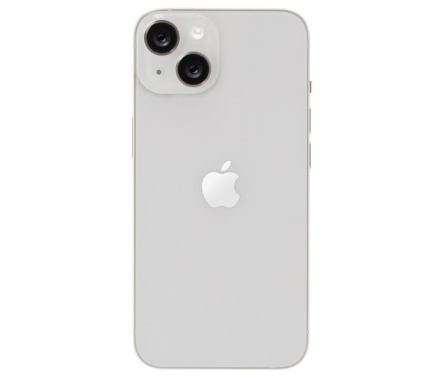 Rückseite des Apple iPhone 14 128 GB in Polarstern.