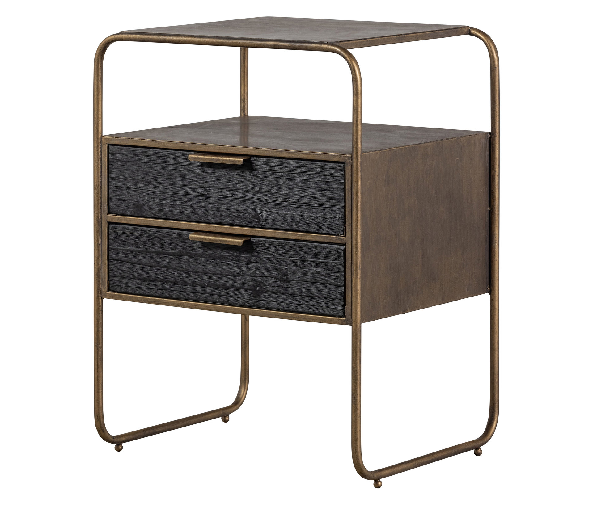 Tchibo - Woood Nachttisch »Polite« - 45x38x62cm - schwarz -