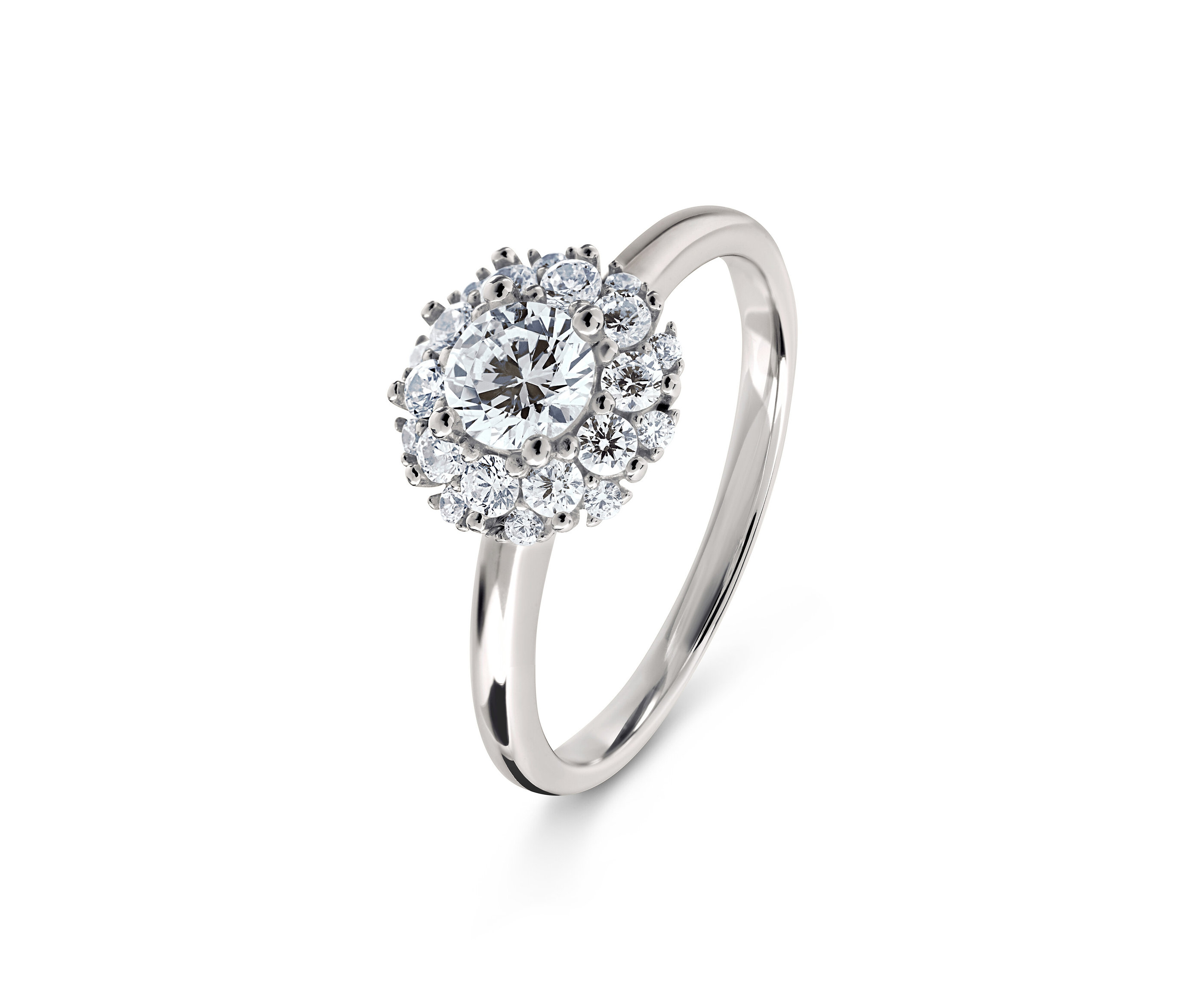 Silber Ring »Solitär« - Damen - Gr. 18 - silber - silber