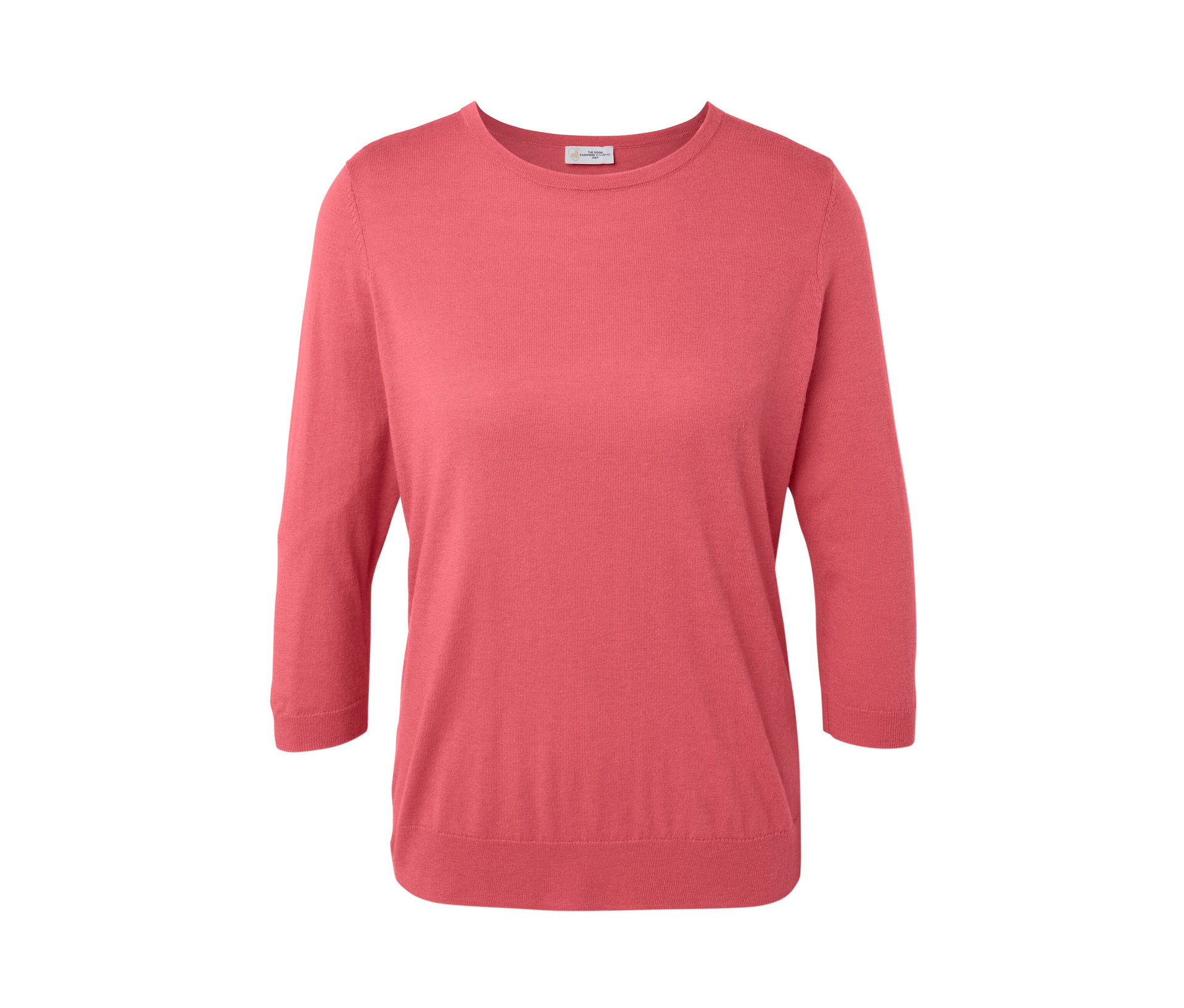 Feinstrickpullover mit Seide - Damen - Gr. M - koralle - koralle