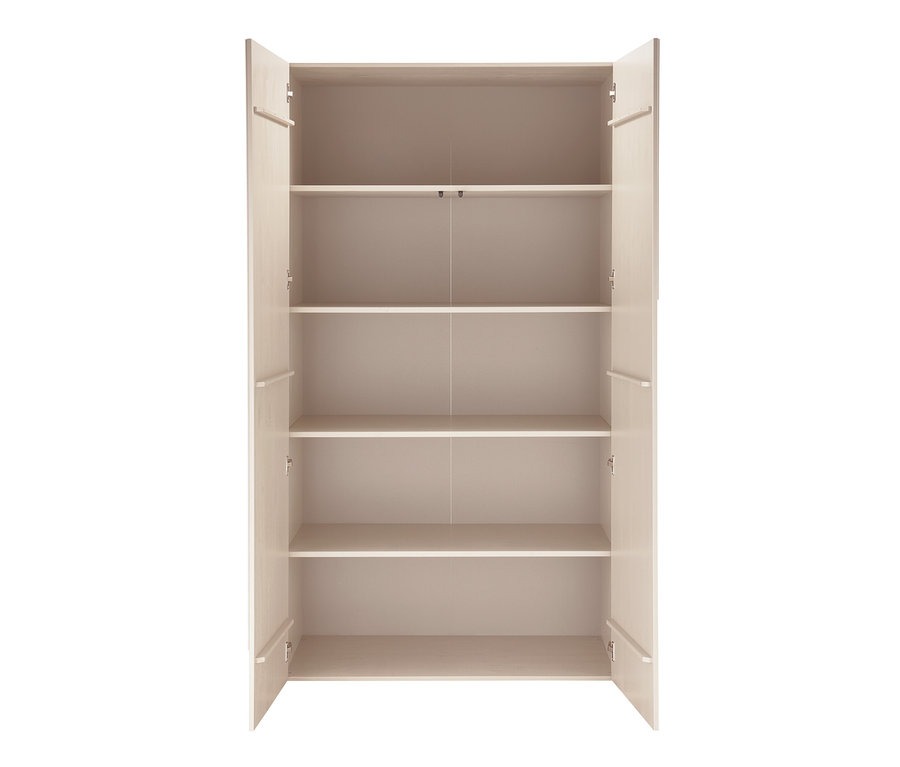 Offener Woood Lagerschrank »Rain« mit 2 Türen, 5 Fächern, Kiefer Dust.