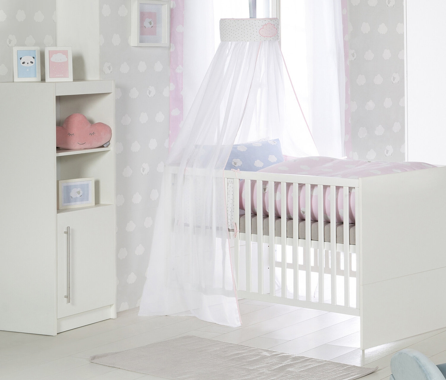 Thumbnail - roba Standregal »Maren« - 43,5x38,5x125,5cm - weiß - Holz / Metall