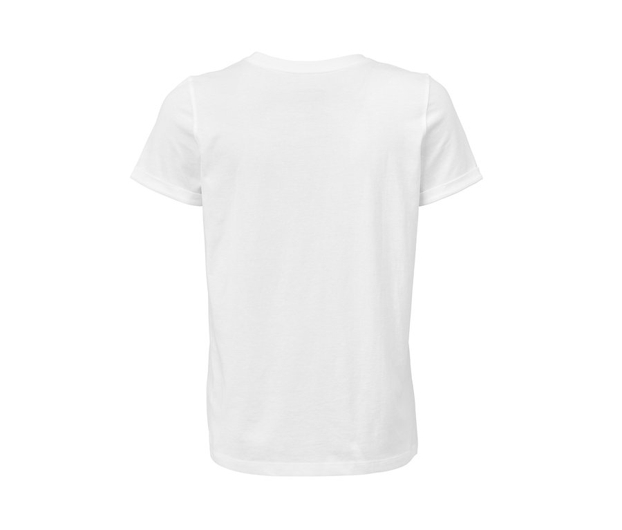 Weißes Statement-Shirt mit kurzen Ärmeln.