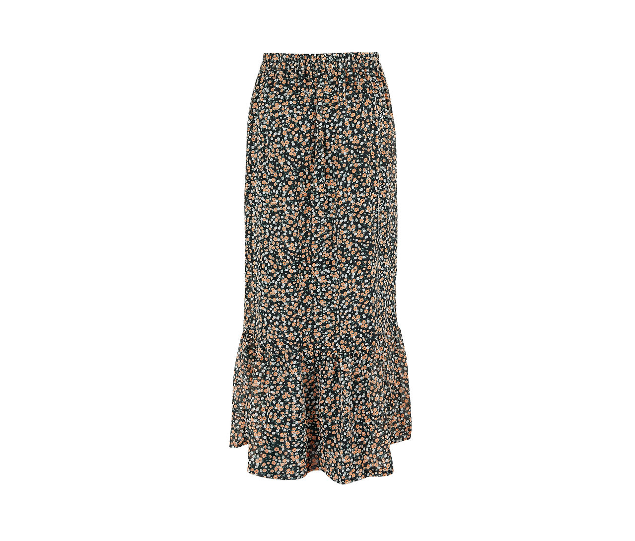 Ein Chiffon-Rock mit Blumenmuster.