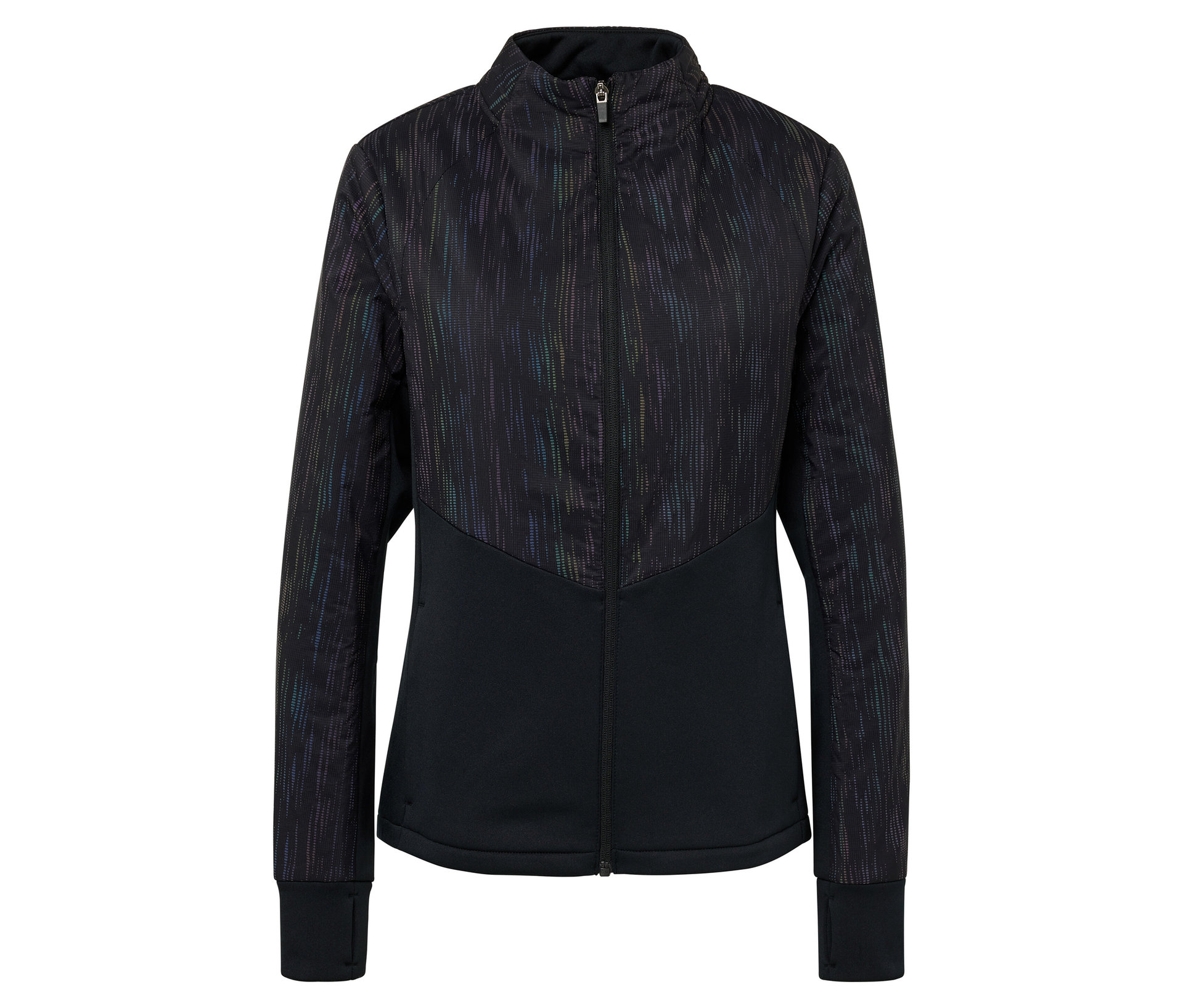 Thermojacke - Damen - Gr. 46 - silber/print - silber