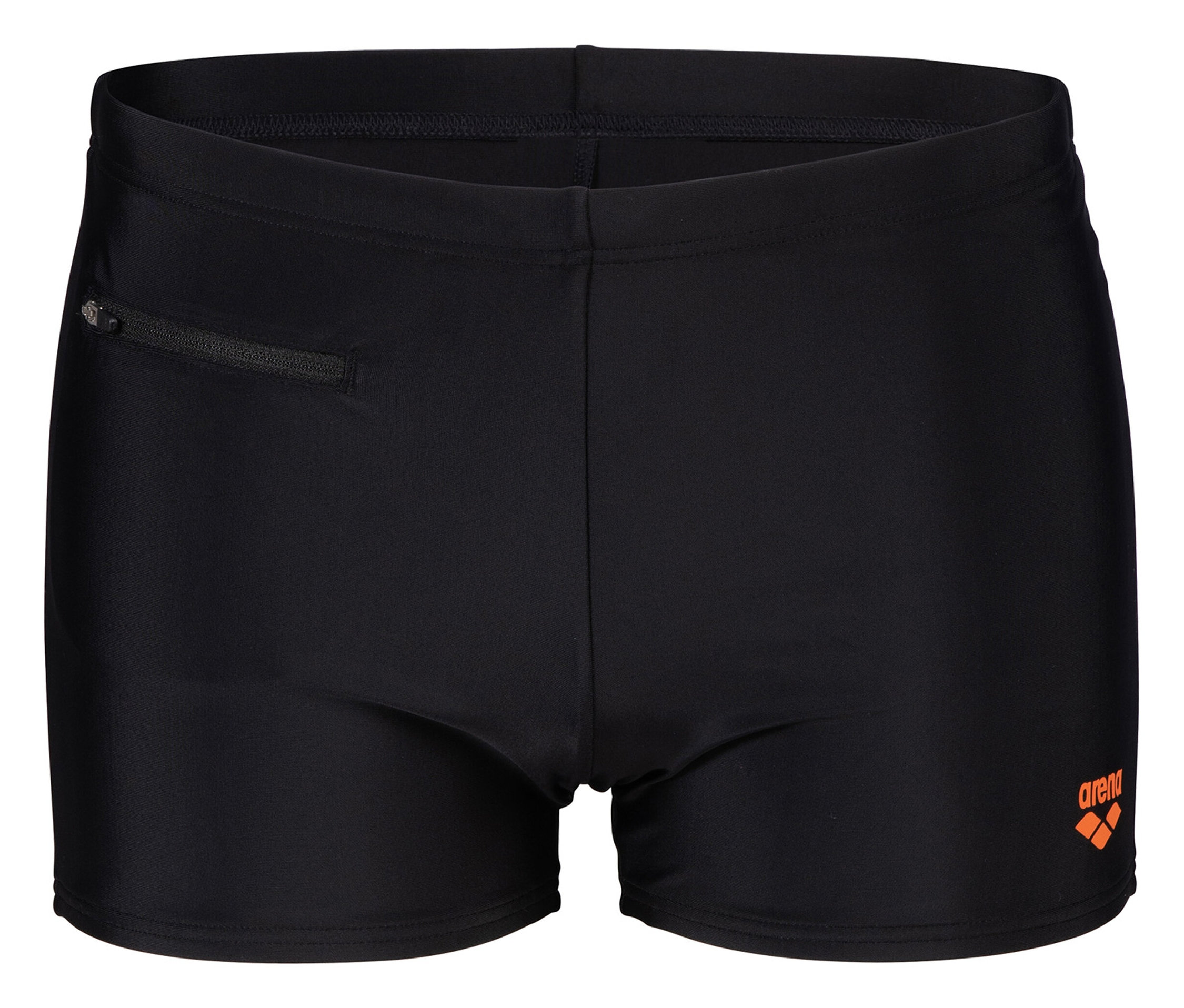 Herren-Badeshorts Zip - Herren - Gr. S/4 - schwarz - schwarz