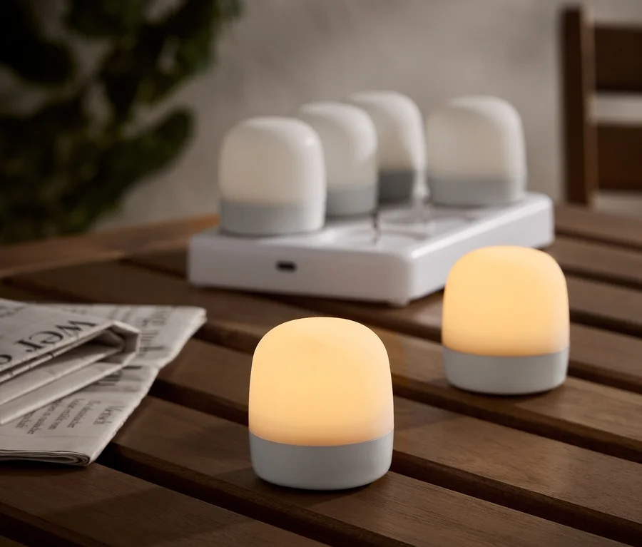 6 LED-Outdoor-Akku-Teelichter bei Tchibo kaufen