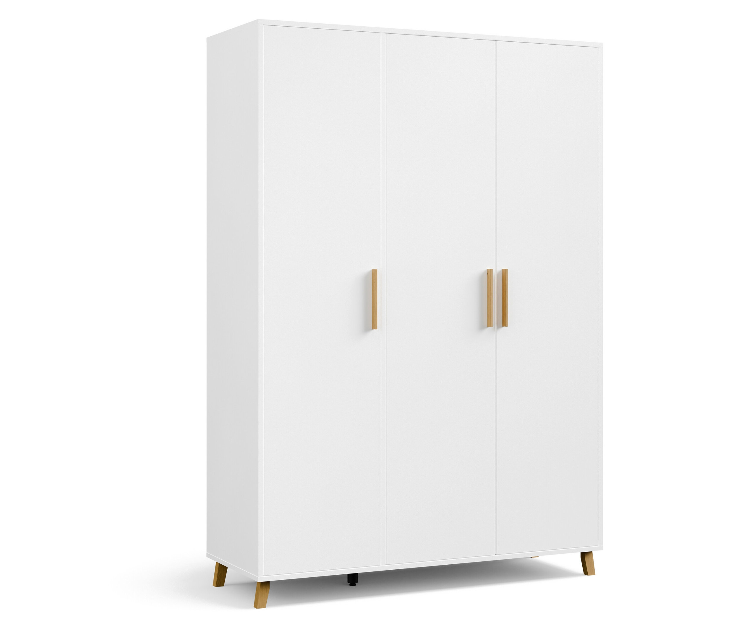 Rauch Drehtürenschrank »Shinjo« - 140x53x203cm - Weiß - Holz / Holz