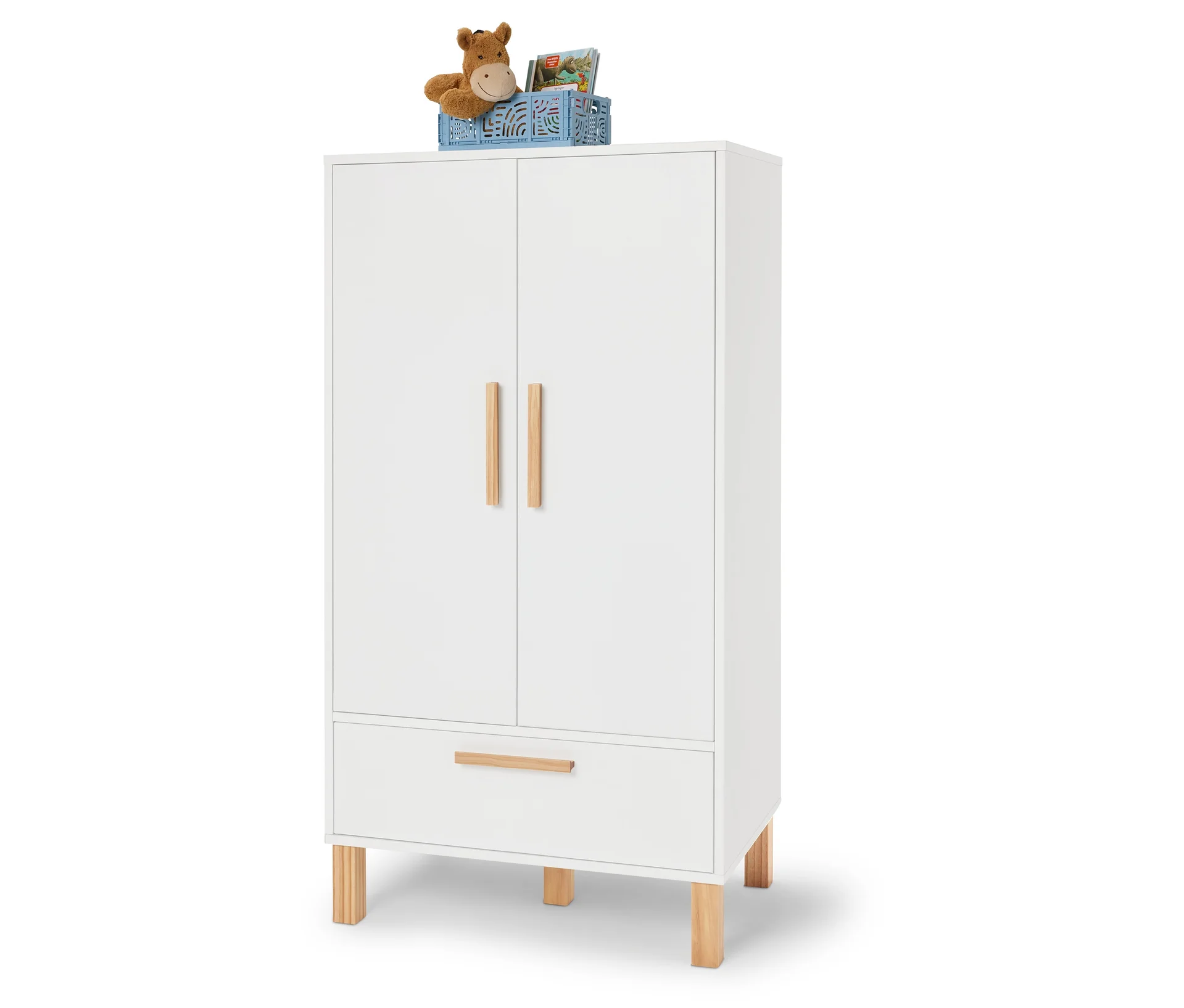 Tchibo - Kinderkleiderschrank »Leira« - 80x50x150,3cm - weiß -