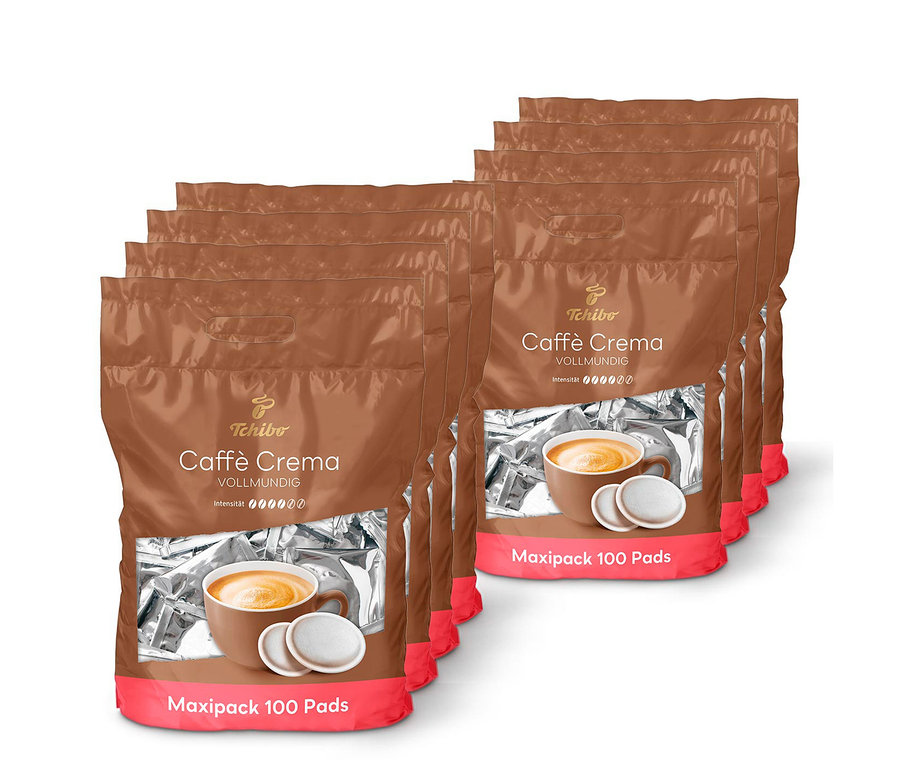 Mehrere Packungen Caffè Crema Vollmundig - 8x 100 Pads Kaffeepads.
