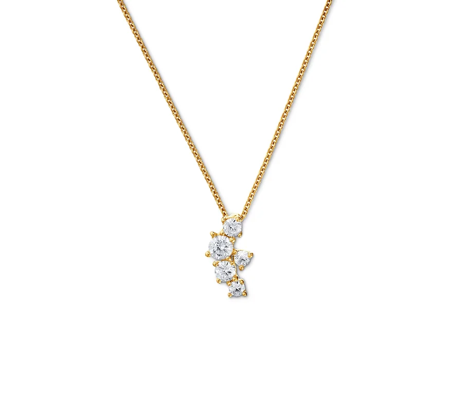 Goldkette mit Zirkonia.