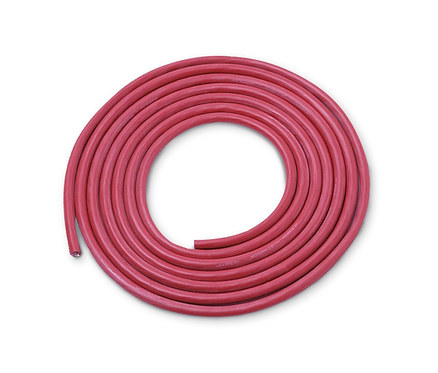 Aufgerolltes rotes Kabel