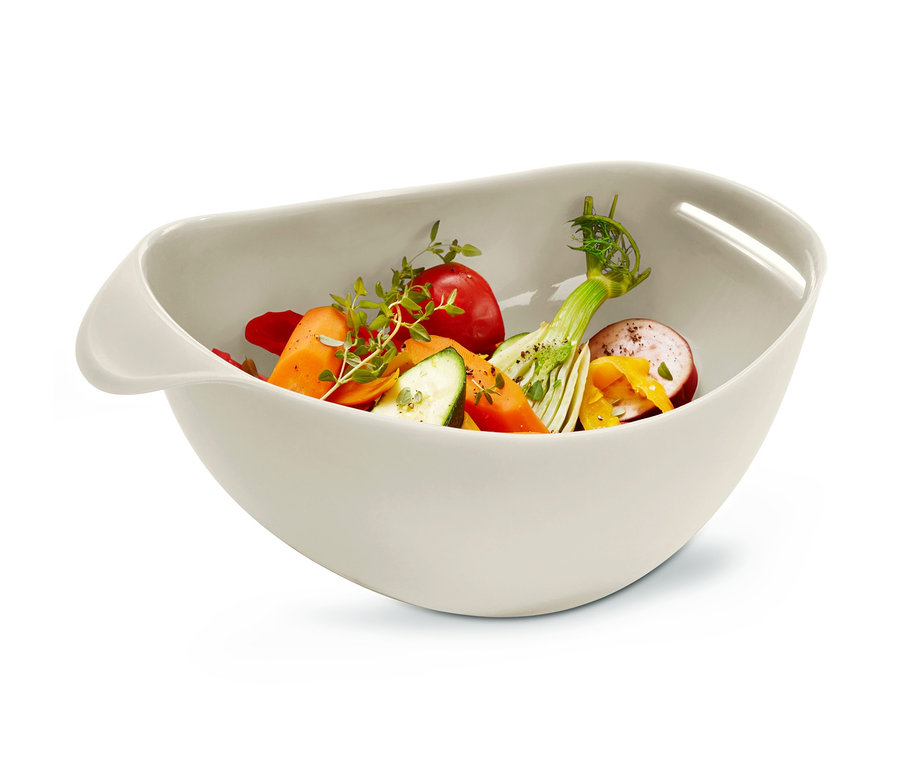 Gemüse in einer Brotbackschale.