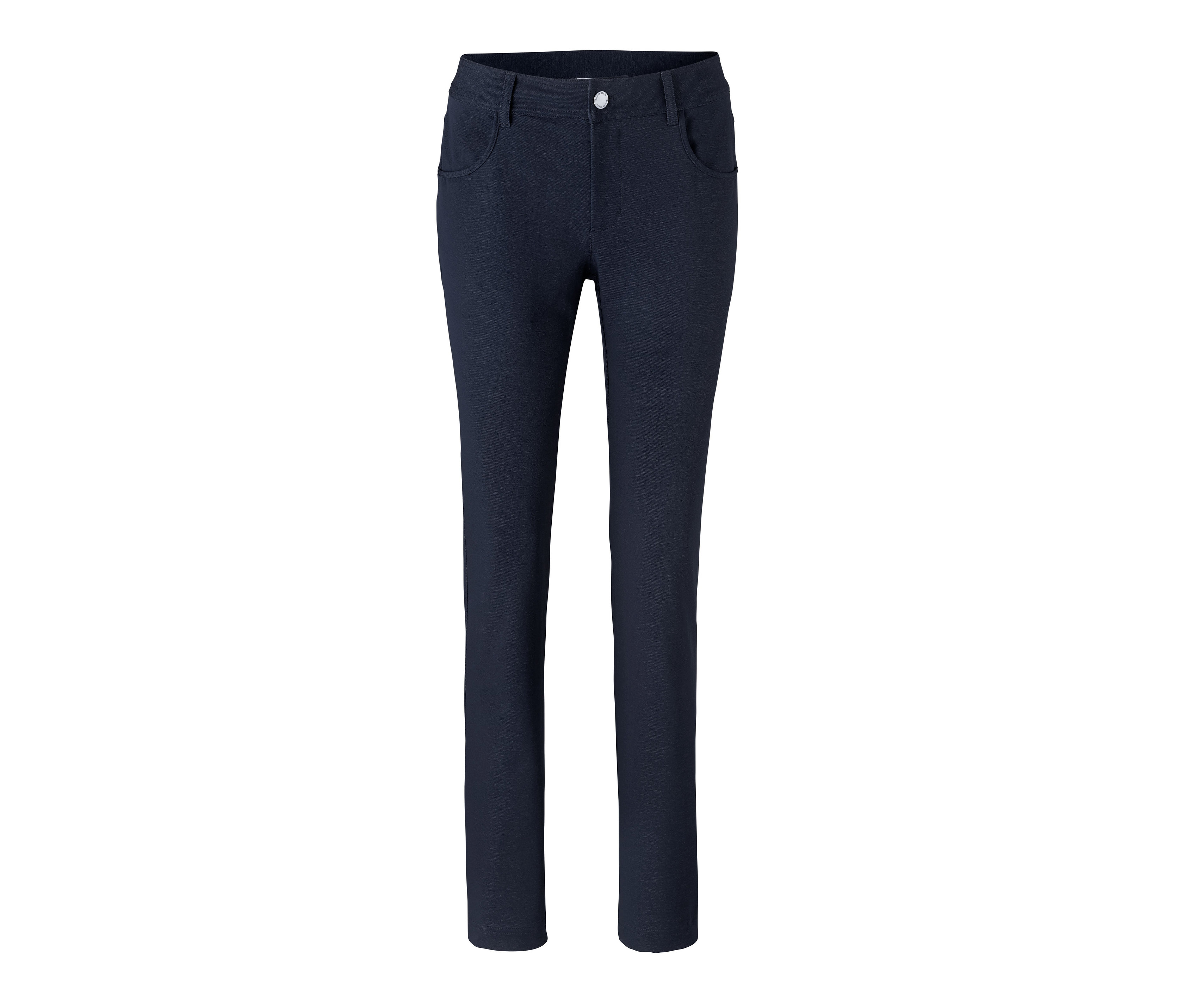 Blaue Softshellhose.