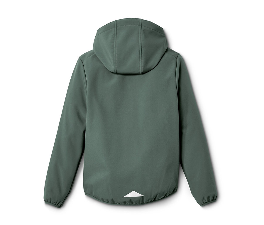 Rückansicht einer Hybridjacke.