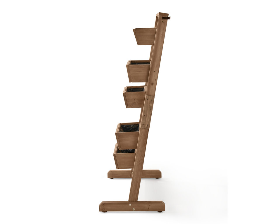 Ein Vertikalbeet »Tinus« mit flexibel einhängbaren Pflanzkästen.