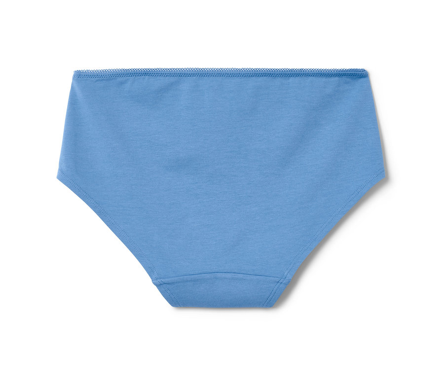 Ein einzelner, hellblauer Slip der 5 Pantys.
