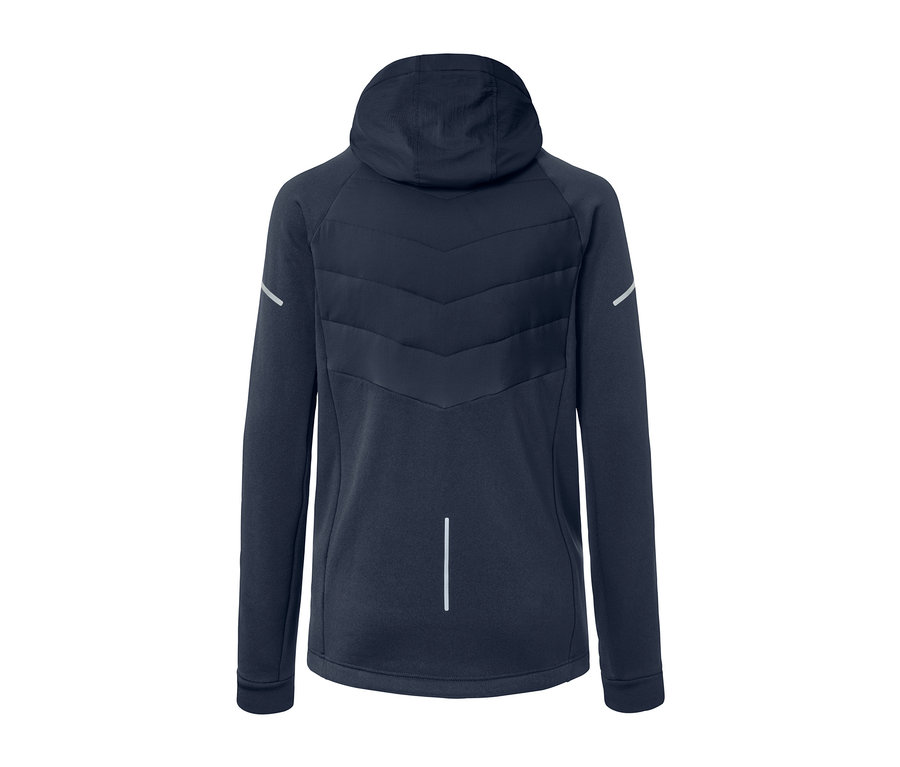 Blaue Thermojacke.