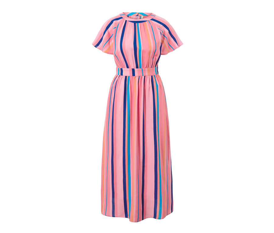 Gestreiftes Maxikleid.