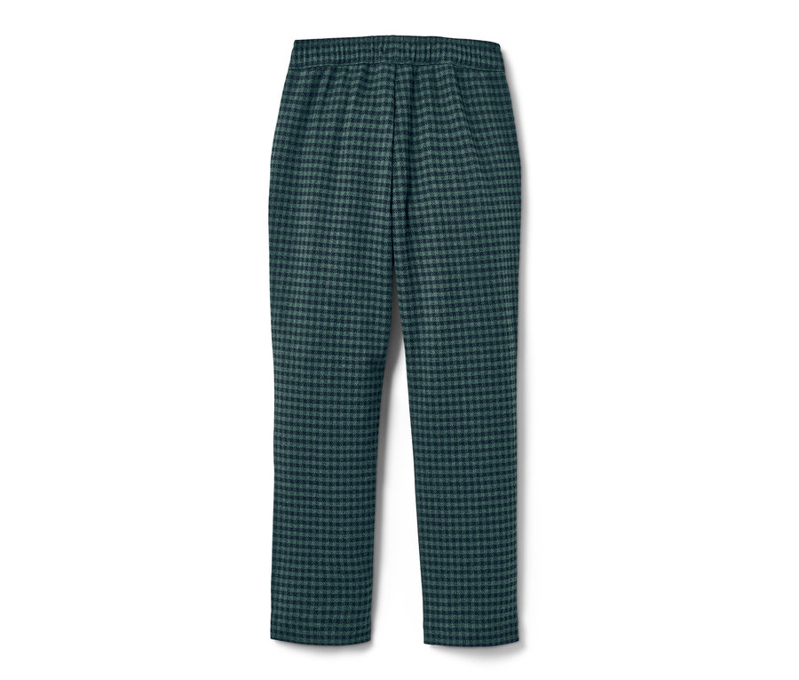 Eine karierte Sweathose.