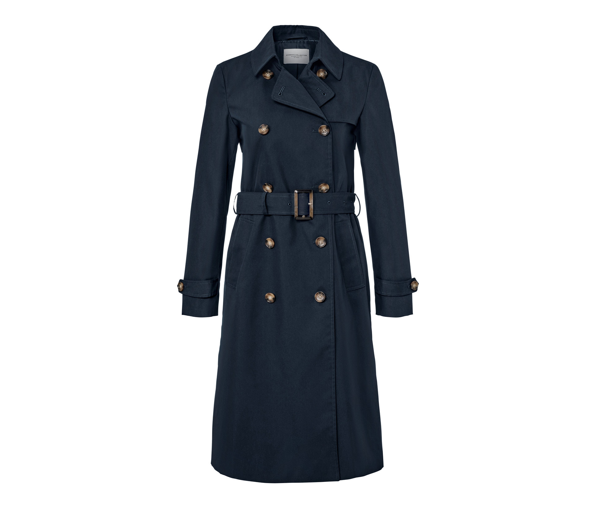 Trenchcoat - Damen - Gr. 44 - dunkelblau - dunkelblau