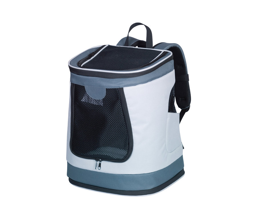 Grauer und weißer Tierrucksack »PLATA«.