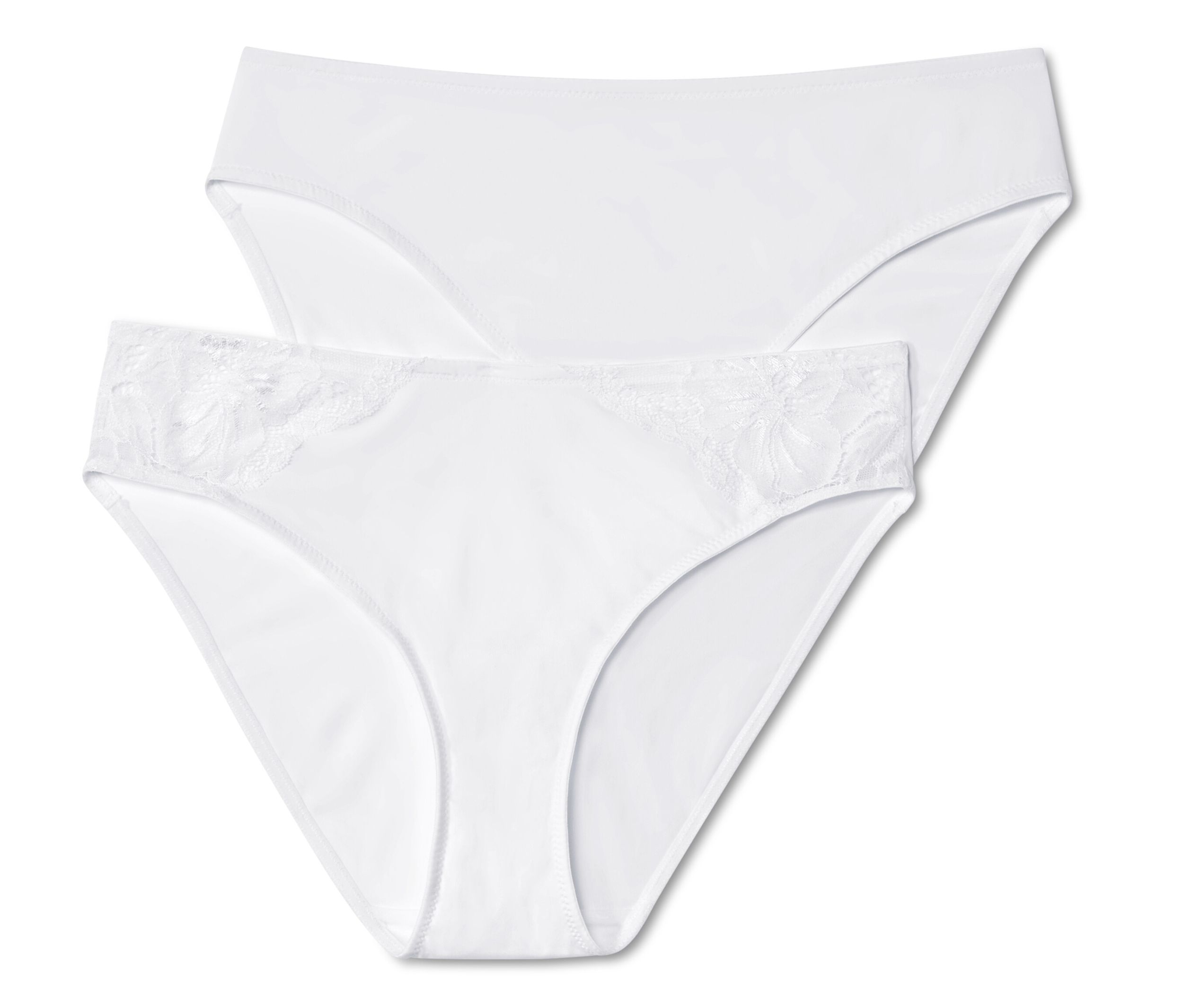 Tchibo - 2 Slips - Damen - Gr. M - weiß