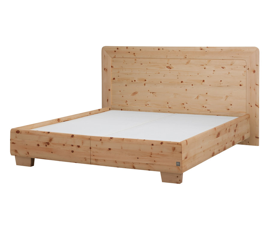 Boxspringbett »Pure Pine«, 180 x 200 cm aus Kiefernholz mit weisser Matratze.
