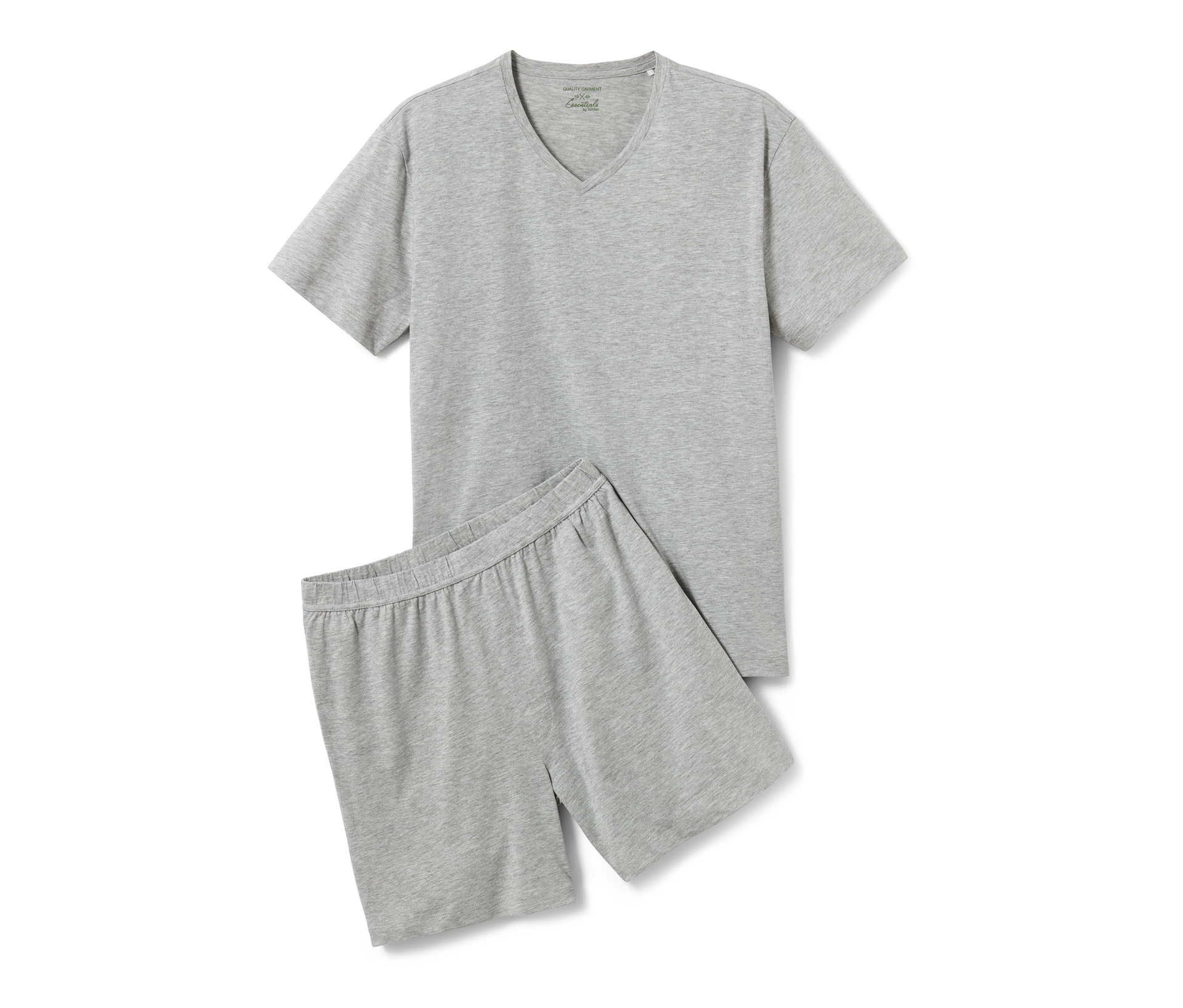 Tchibo - Shorty-Pyjama - Herren - Gr. S - grau