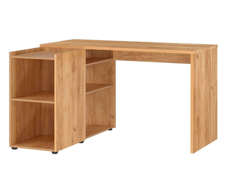 Schreibtisch »Olvera« mit Holzregalen.