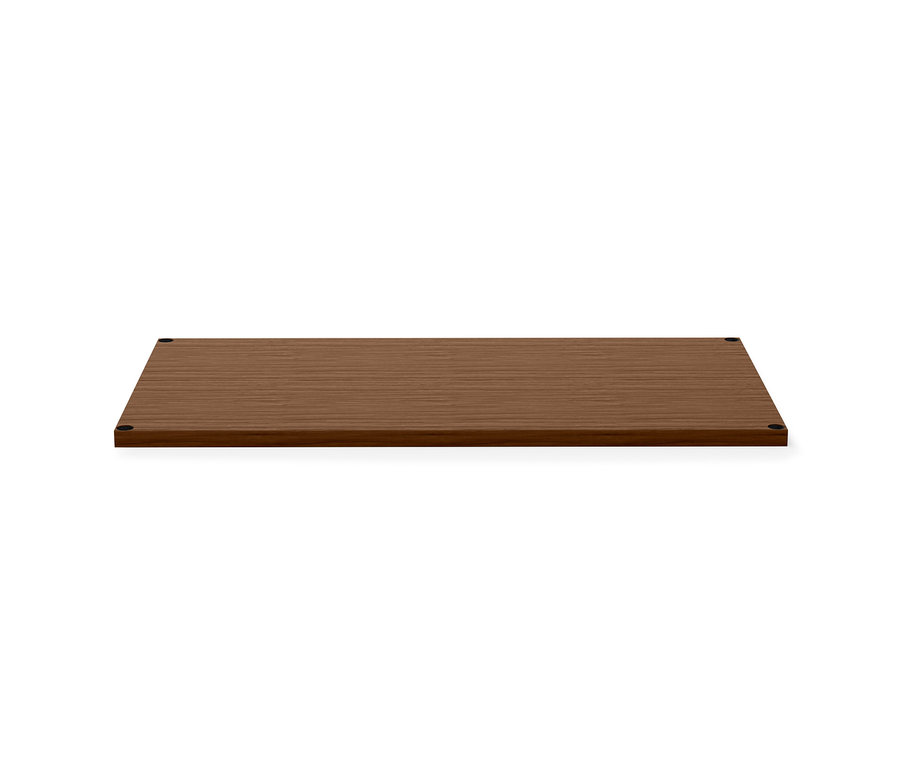 Eine »CN3« Deckplatte mit Echtholzfurnier in Nussbaumoptik, Breite 77 cm.