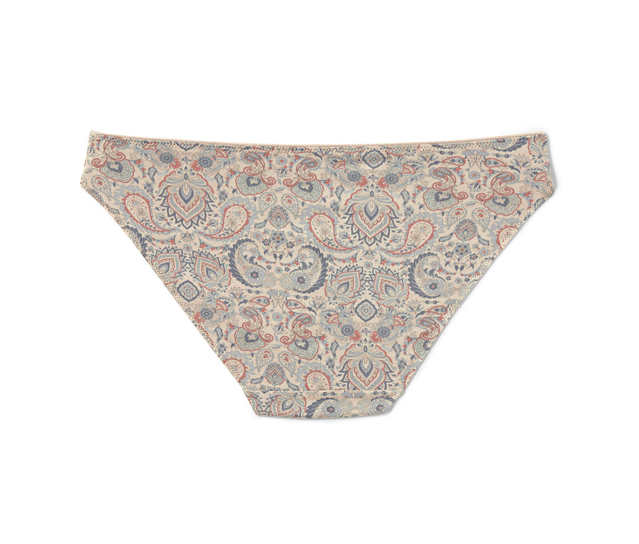 Ein Slip mit Blumenmuster.