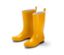 Gelbe Kinder-Regenstiefel.