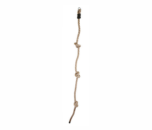 Ein small foot Kletterseil mit Knoten.