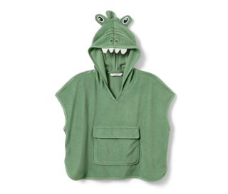 Grün mit Krokodil-Applikationen