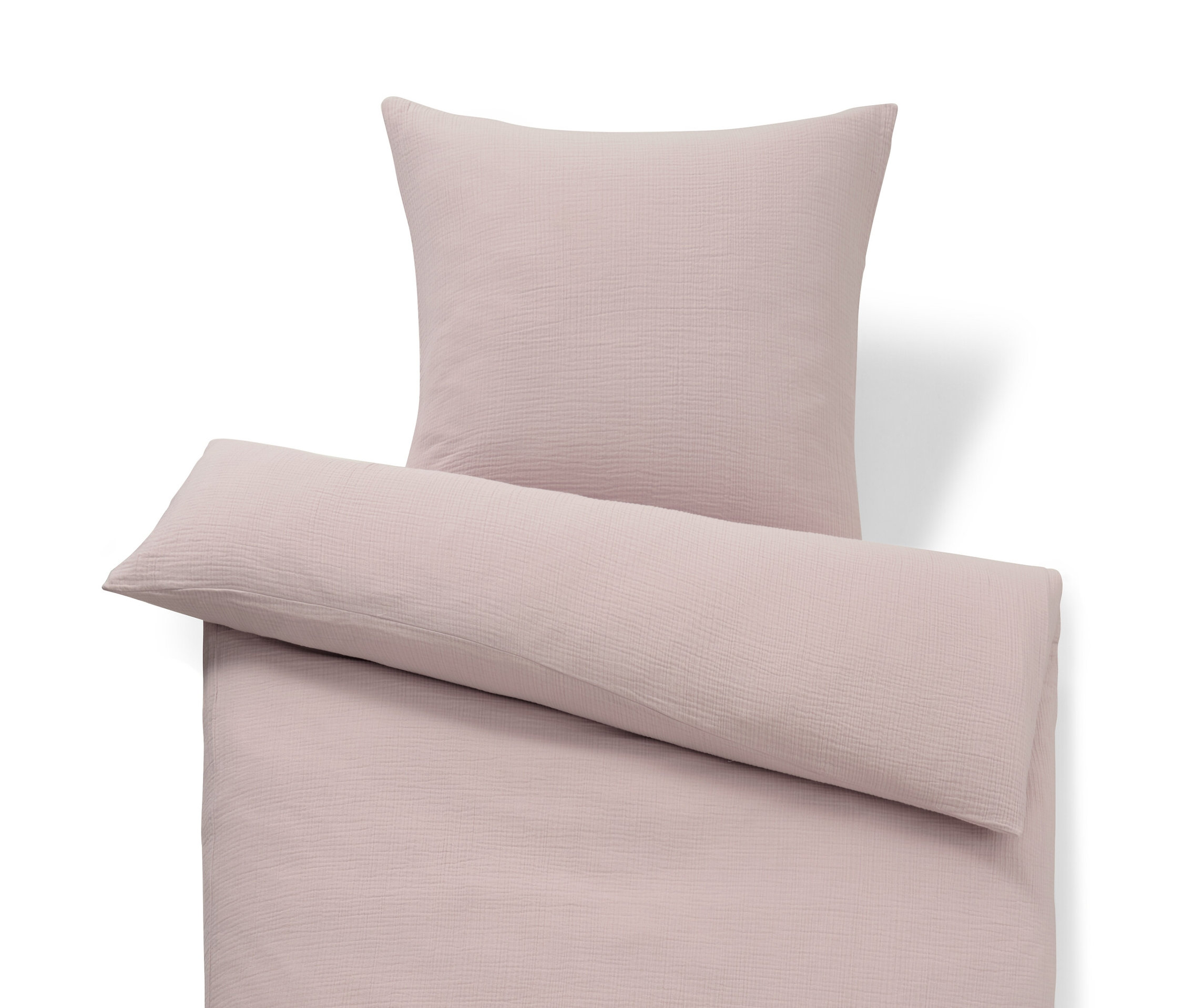 Musselin-Bettwäsche - rosé - rosé