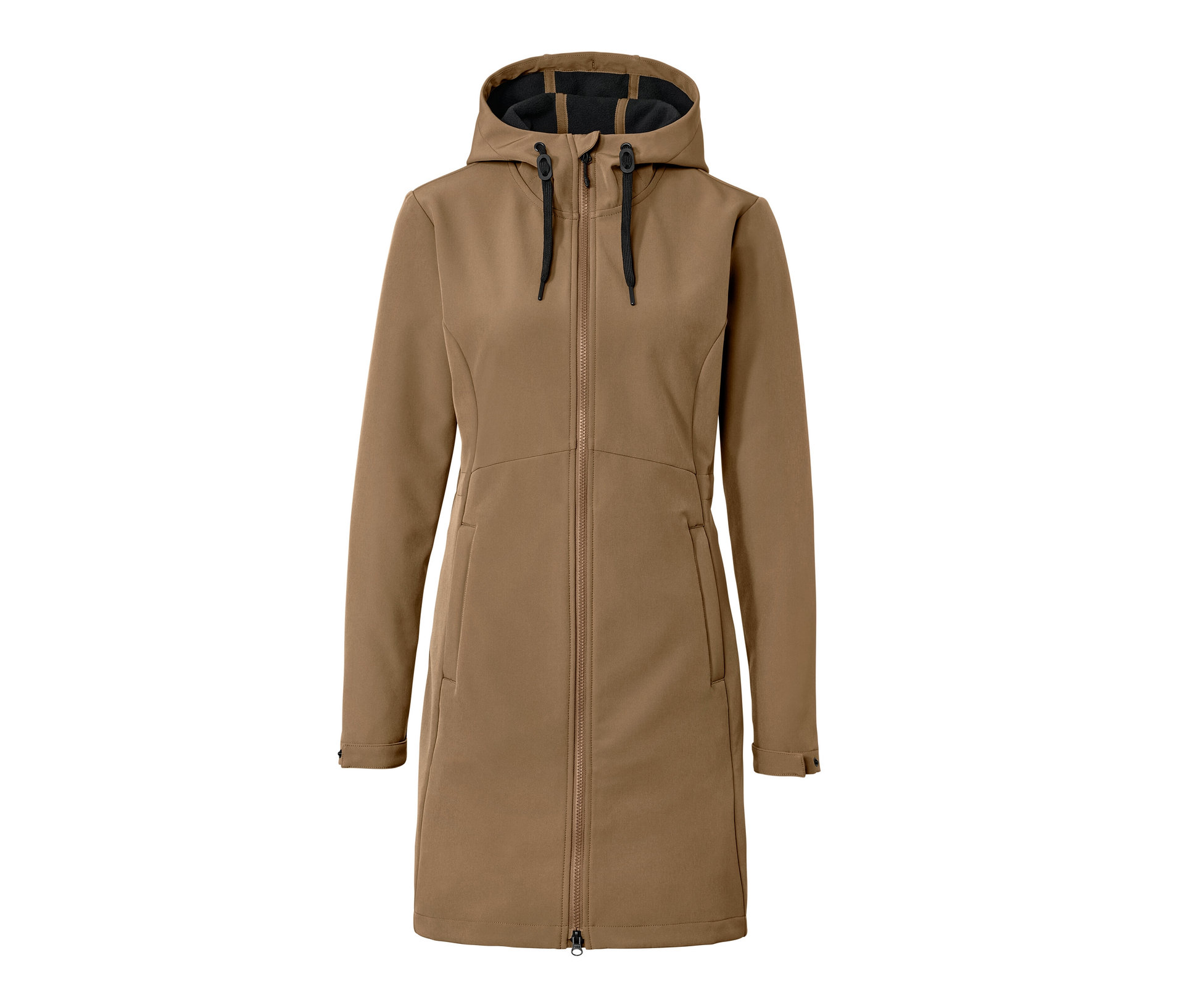 Softshellmantel - Damen - Gr. 40 - beige - beige