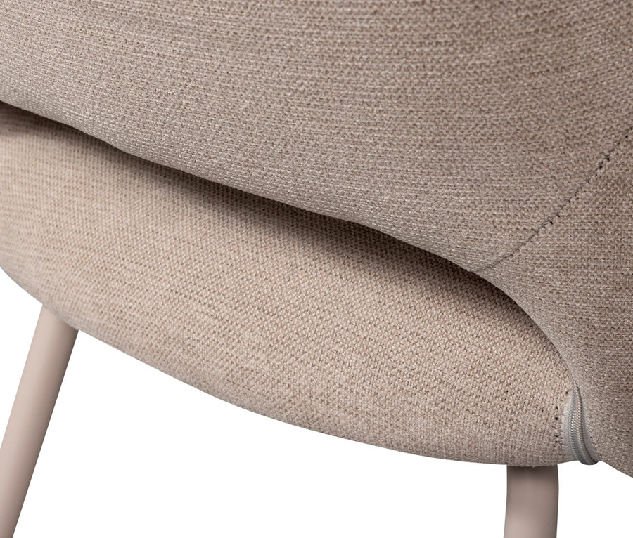 Detailaufnahme eines naturfarbenen Woood 2er-Set Stühle »Jenny« Stuhls.