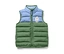 Kinder-Steppweste, Colorblocking, mit Schaf-Applikation.