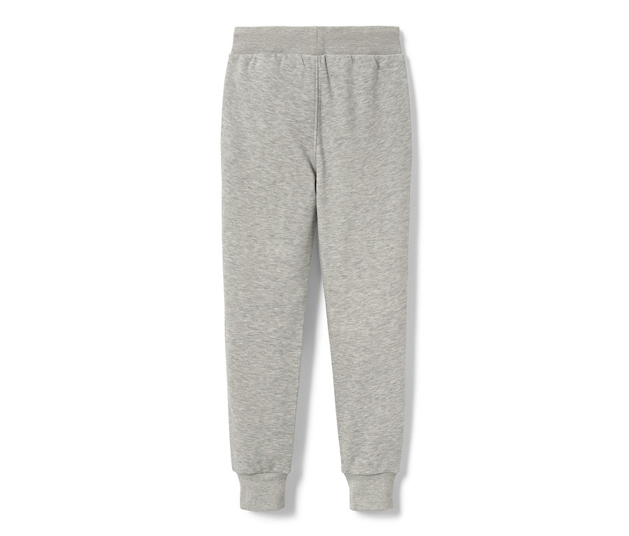 Grau melierte Kinder-Sweathose.