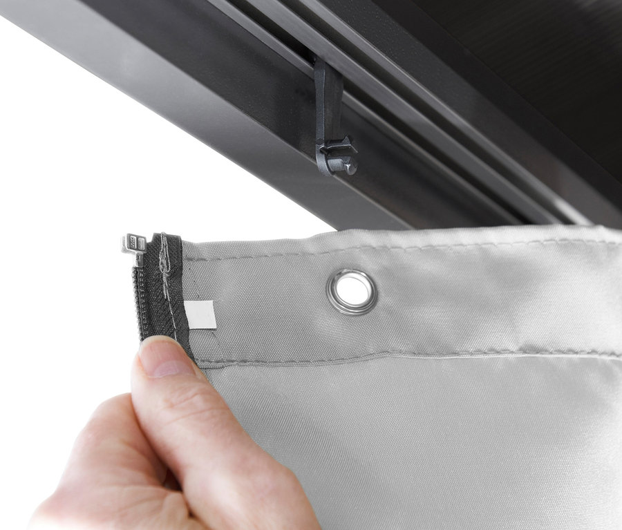 Hand montiert Leco Pavillon mit Seitenwänden, 6-mm-HKP.