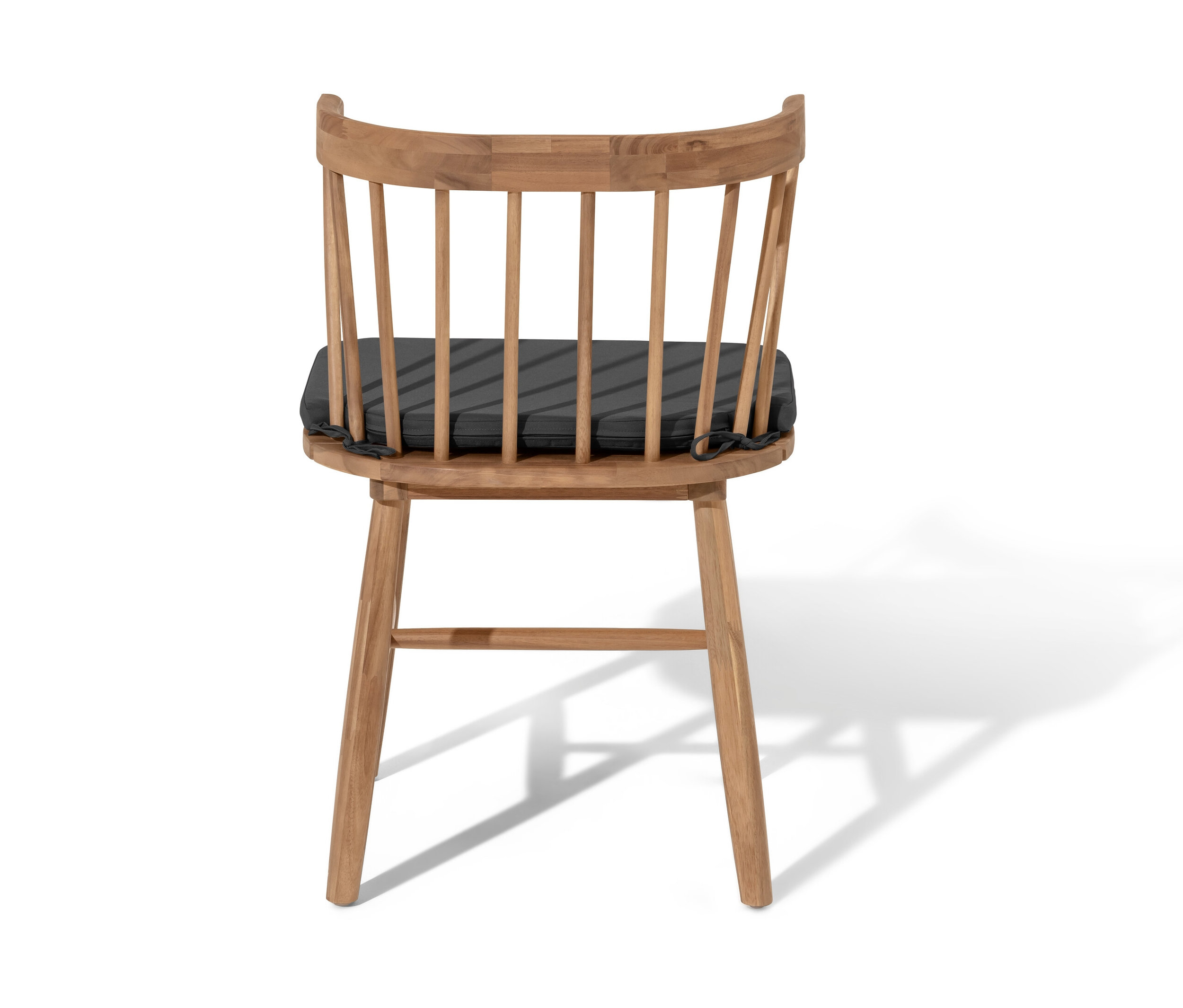 Thumbnail - Tchibo - Dining-Stuhl mit Sitzpolster - 52x50,5x81,5cm - anthrazit - Akazienholz / Stahl / Polypropylen