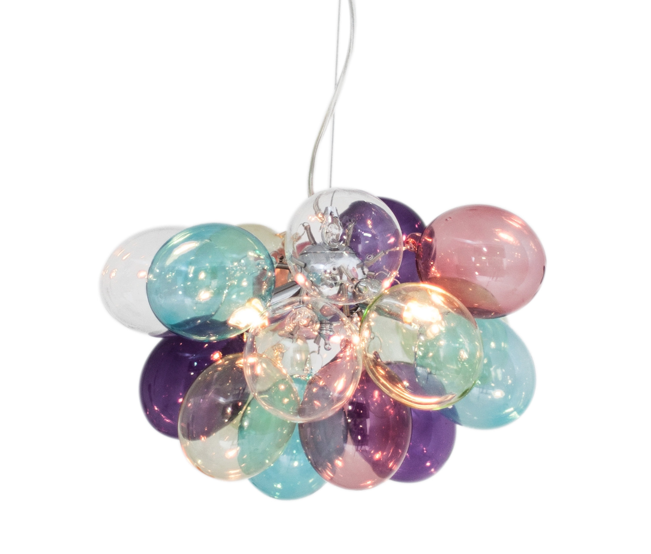 Mehrfarbige Glas Deckenleuchte.