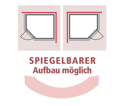 Draufsicht der Installationsmöglichkeiten für Karibu Energiesparsauna »Teco«, BIO und Karibu Energiesparsauna »Teco«, Finnisch.